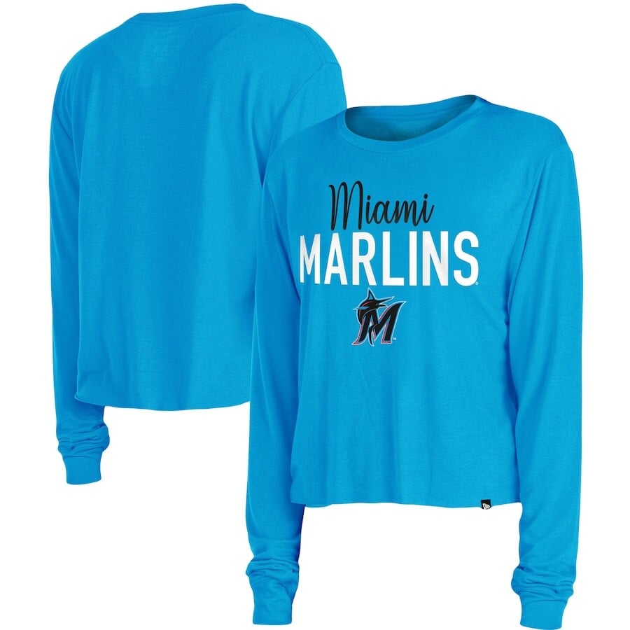

Футболка с длинным рукавом 5th & Ocean by New Era Miami Marlins