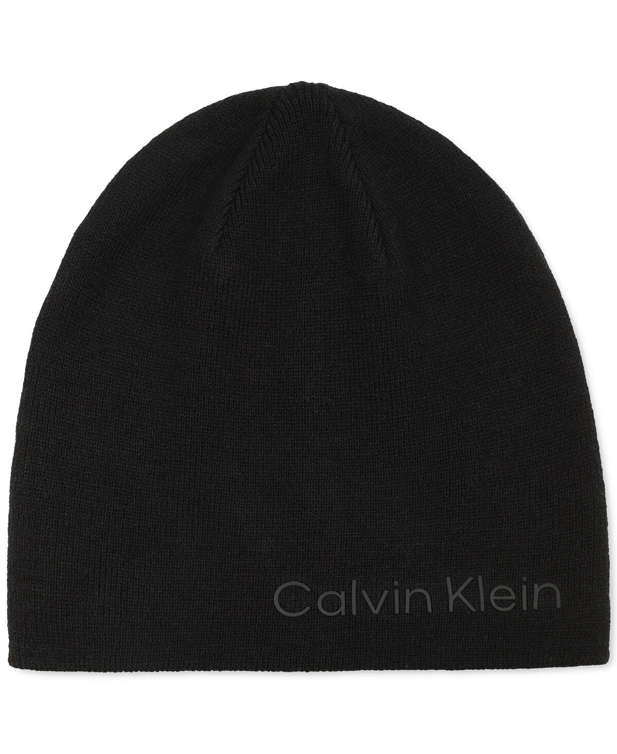 

Мужская твидовая двусторонняя шапка 2-в-1 с логотипом Calvin Klein