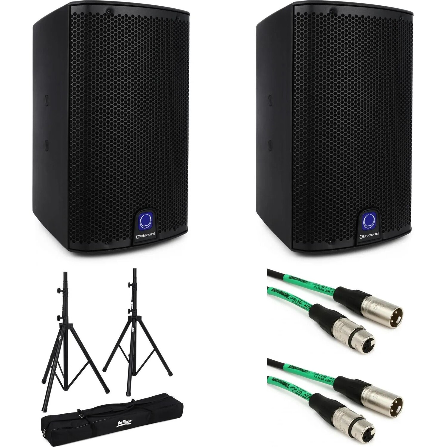

Turbosound iQ8 2500 Вт 8-дюймовый активный динамик (пара) в комплекте со стойкой