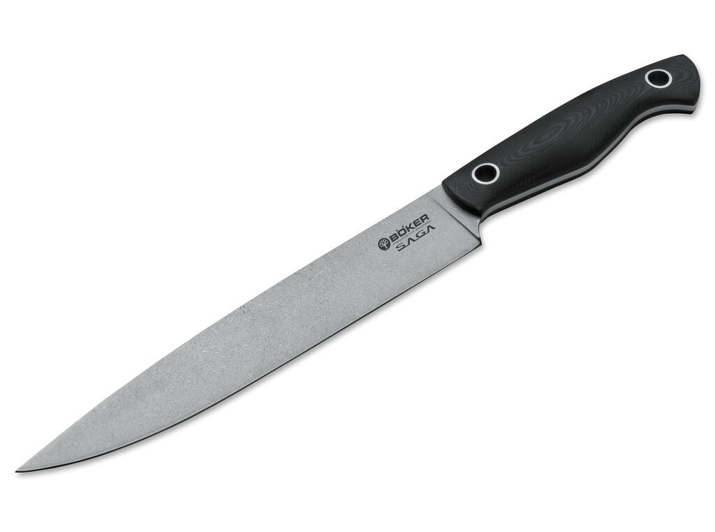 

Нож для ветчины Böker Saga G-10 Stonewash (130280)