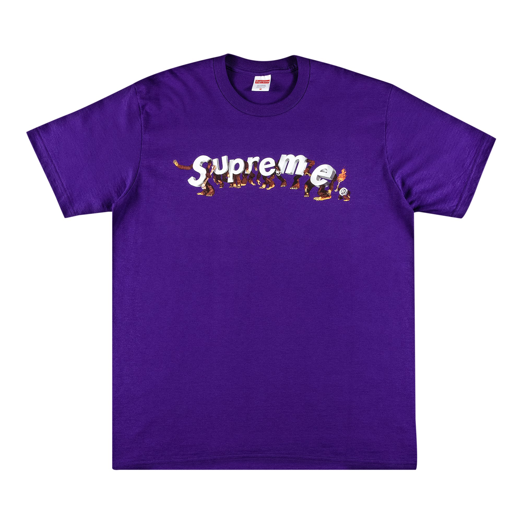 Футболка Supreme Apes Фиолетовая
