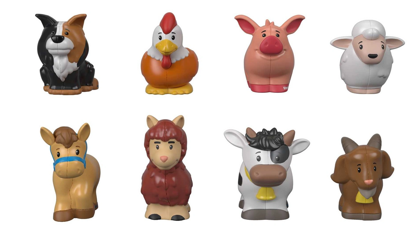 Набор Fisher Price Little People Farm Animals из восьми фигурок силиконовый чехол на vivo y3s человечки для виво ю3с
