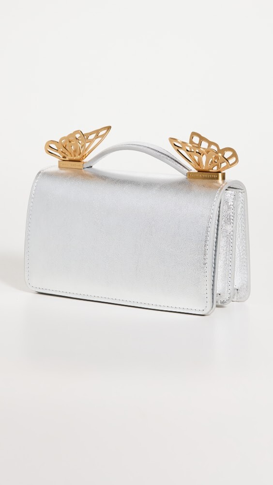 

Сумка через плечо Sophia Webster Mariposa Mini Shoulder, серебряный