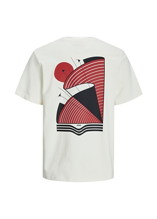 

Белоснежная мужская футболка с круглым вырезом RDDODIS TEE S/S CREW NECK SN Jack & Jones, белый