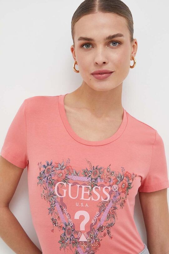 

Футболки Guess, розовый
