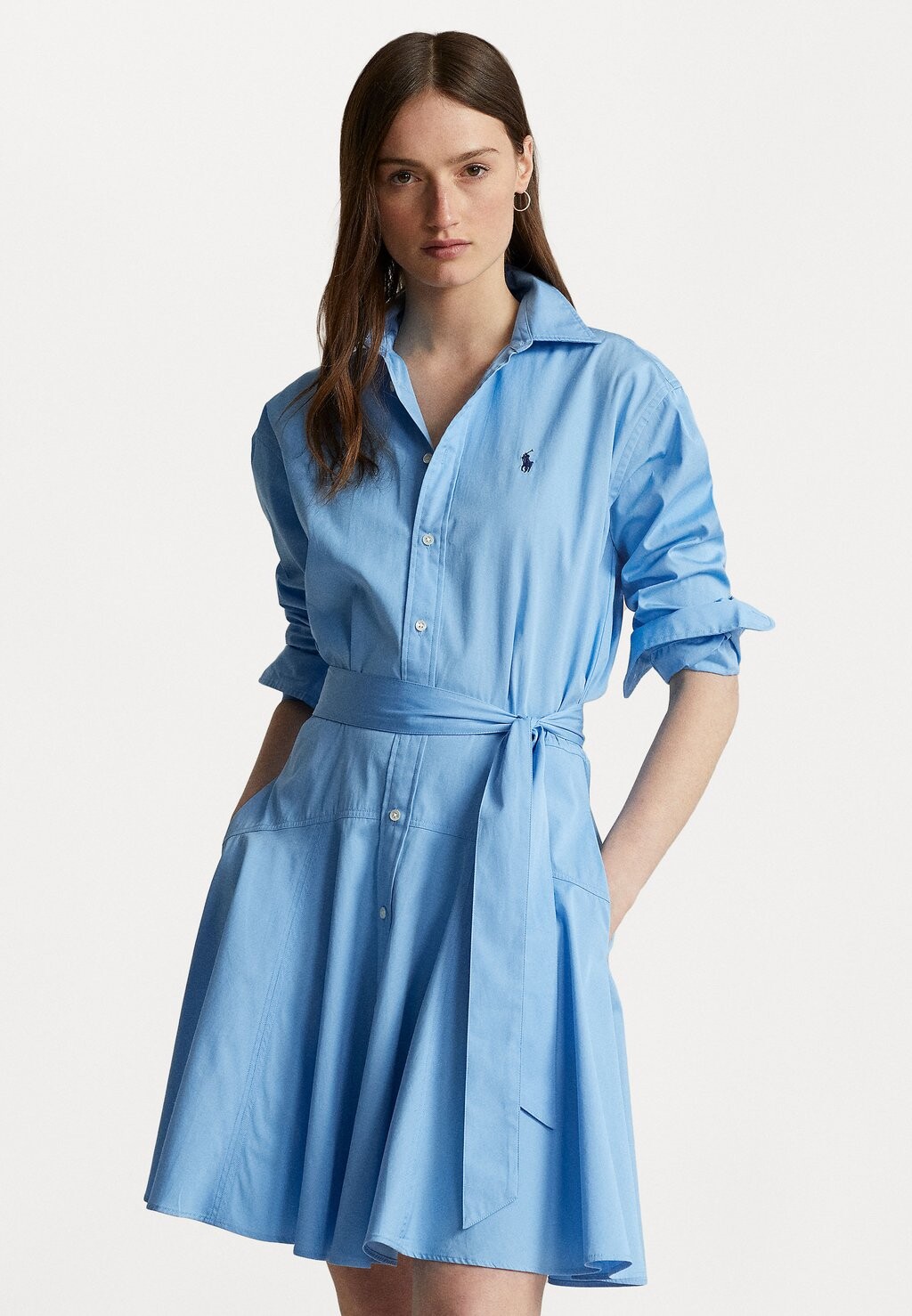 

Джинсовое платье асторово-синего цвета Polo Ralph Lauren, синий