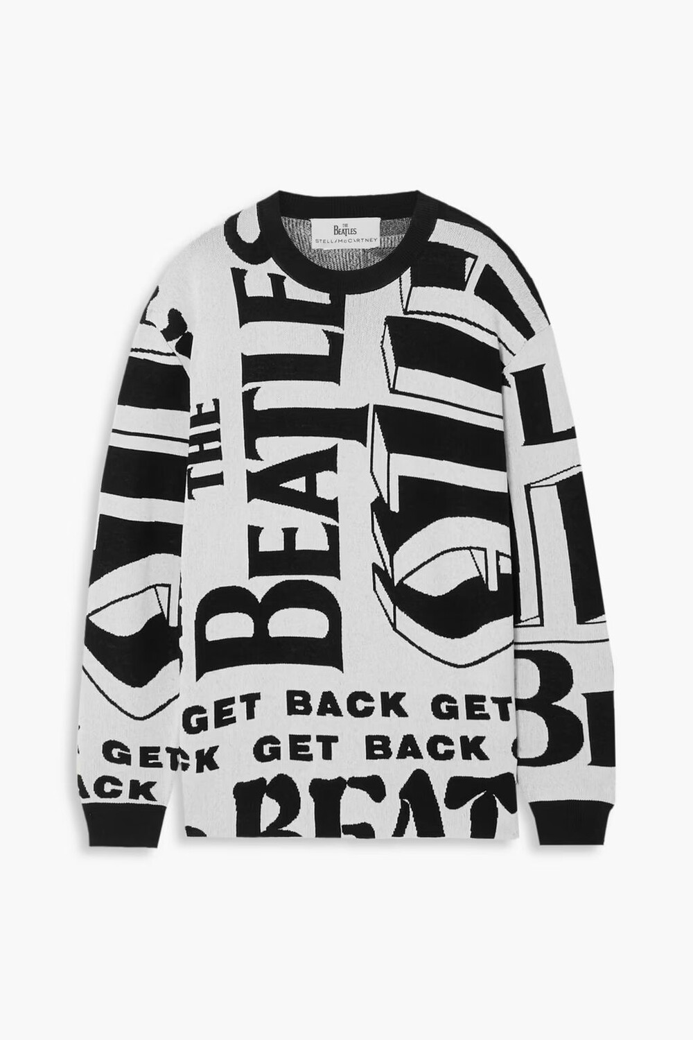 

Свитер вязки интарсия The Beatles Get Back Stella Mccartney, черный