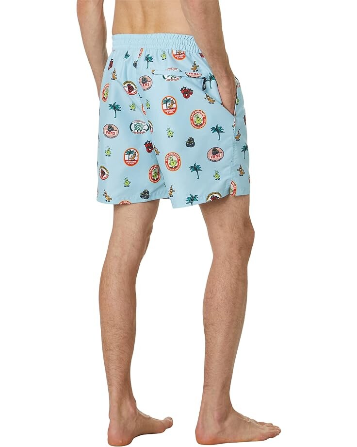 

Шорты для плавания Vans Primary Print Elastic 17" Boardshorts, цвет Blue Glow