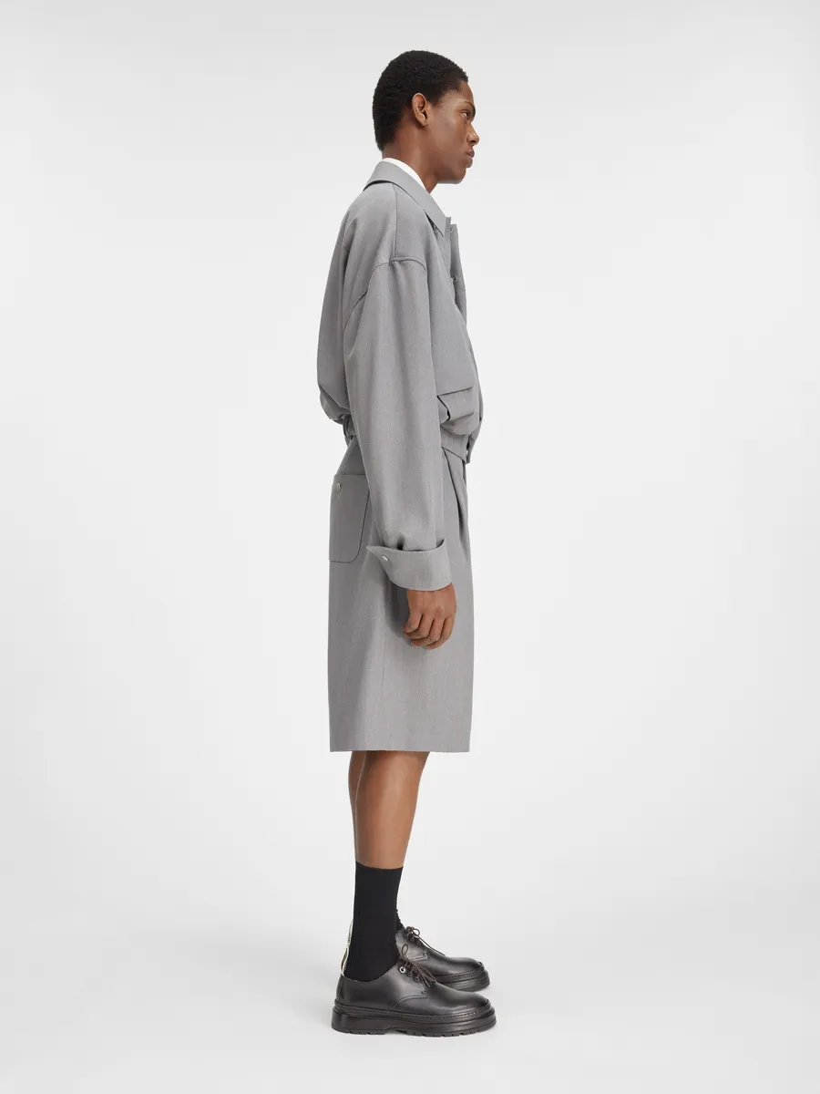 

Траншейный бомбер Ле блузон Сальти Jacquemus, серый