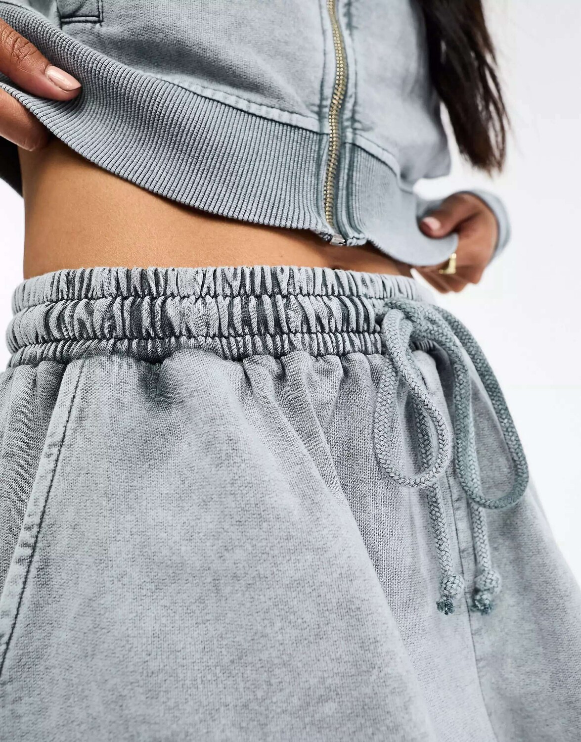 

Короткие спортивные шорты из стираного денима ASOS