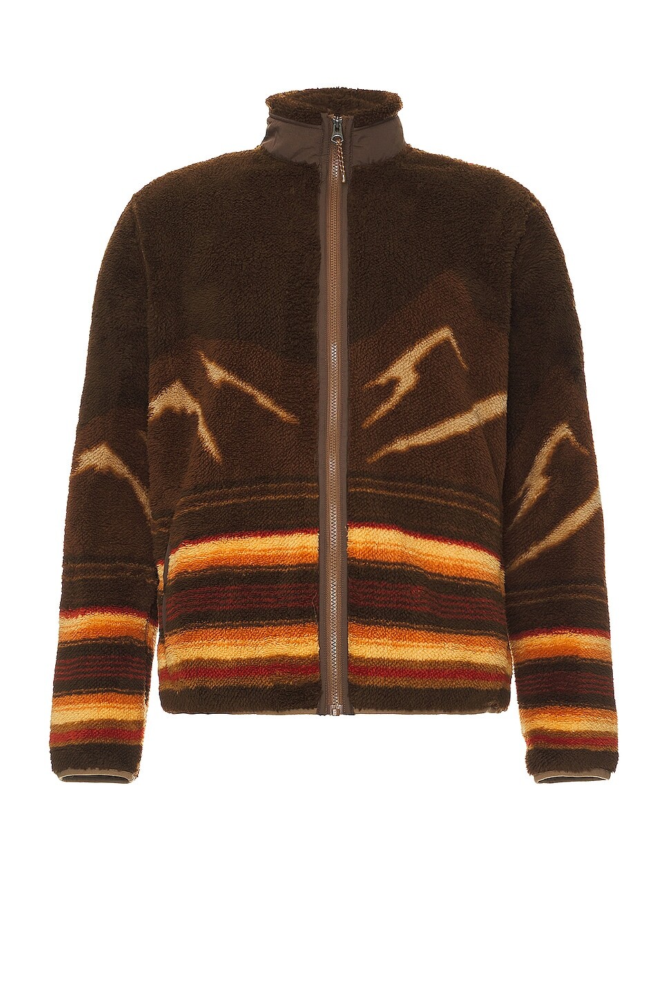 

Куртка Faherty Scenic High Pile Fleece Full Zip, цвет Western Sunrise