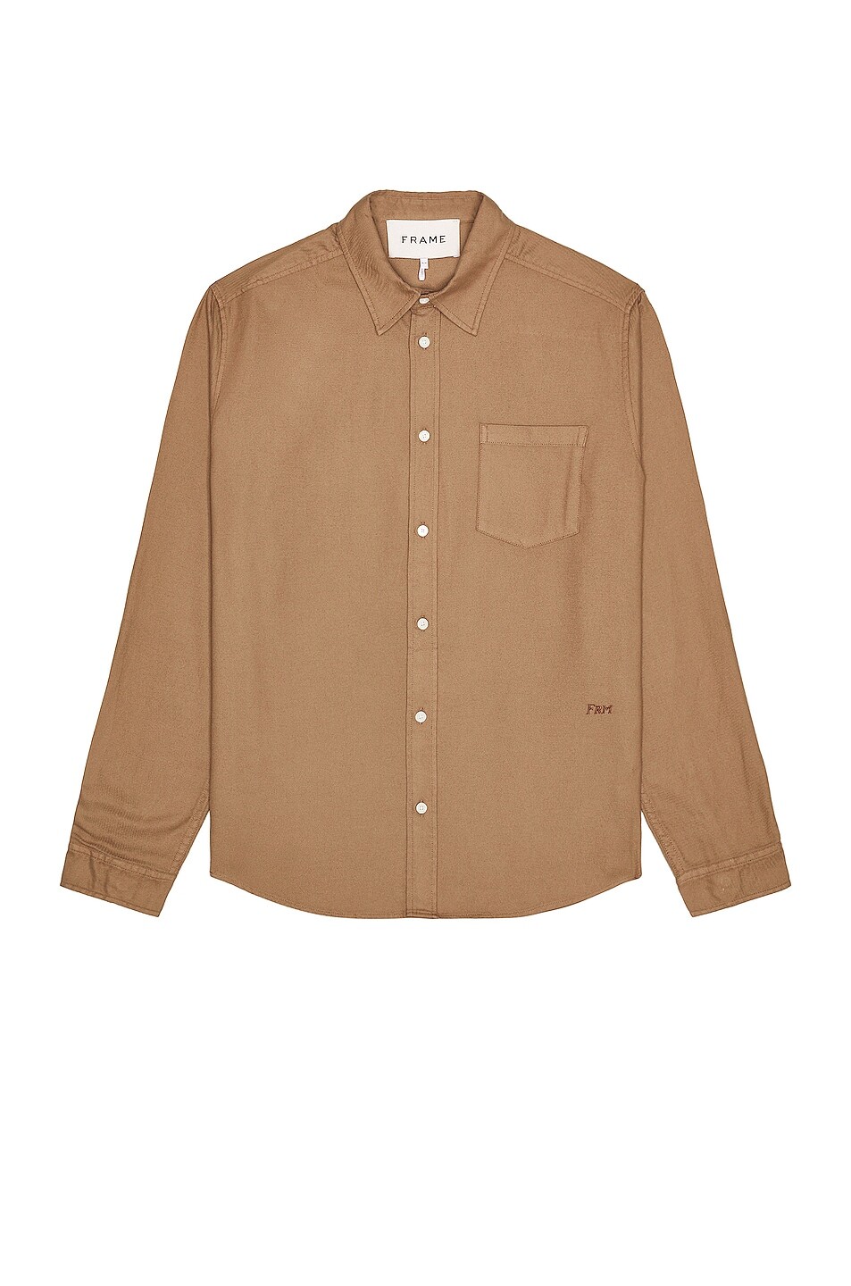 

Рубашка Frame One-Pocket Brushed Flannel, цвет Walnut