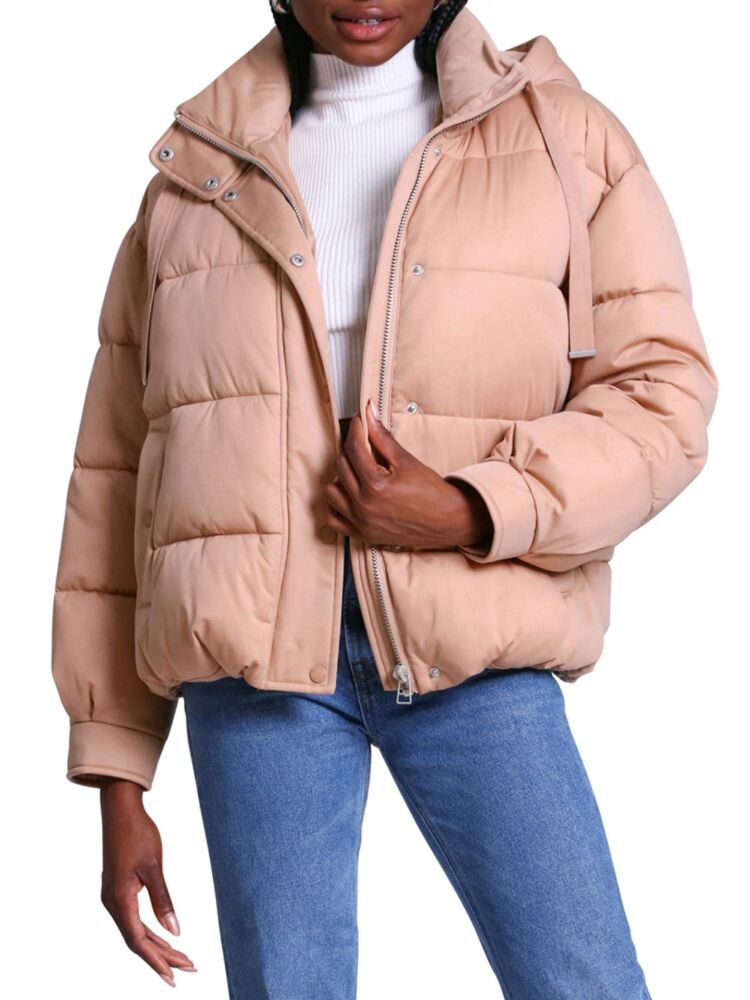 

Пуховик свободного кроя Thermal Puff с капюшоном Avec Les Filles, цвет Dune