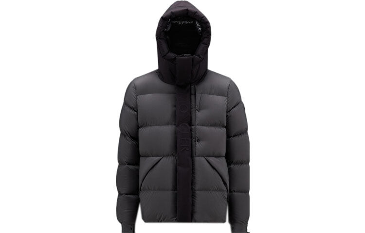 

Пуховик мужской Moncler, угольно-серый