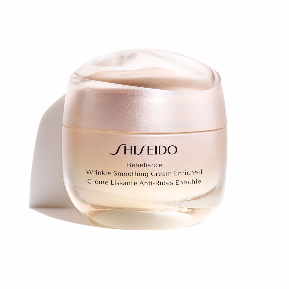 Крем против морщин Benefiance wrinkle smoothing cream enriched Shiseido, 50 мл уход за лицом shiseido дневной крем для лица разглаживающий морщины benefiance wrinkle smoothing day cream