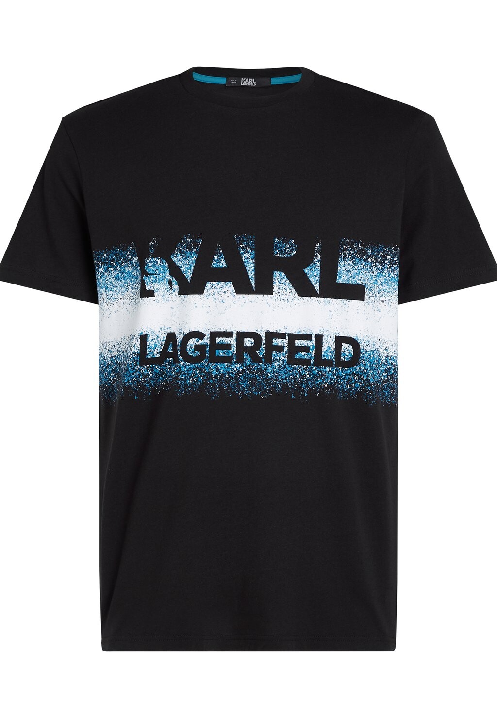 

Футболка с принтом DEGRADE KARL LAGERFELD, черный