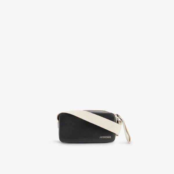 

Кожаная сумка через плечо Le Cuerda Horizontal с фирменной бляшкой Jacquemus, черный