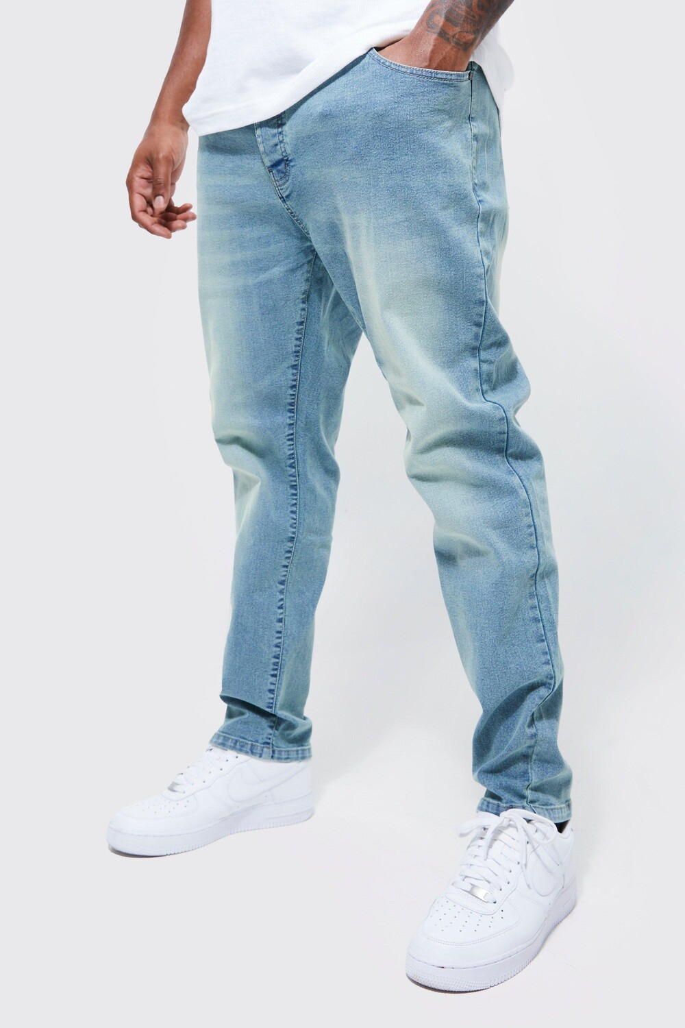 

Джинсы скинни стрейч плюс Boohoo, синий