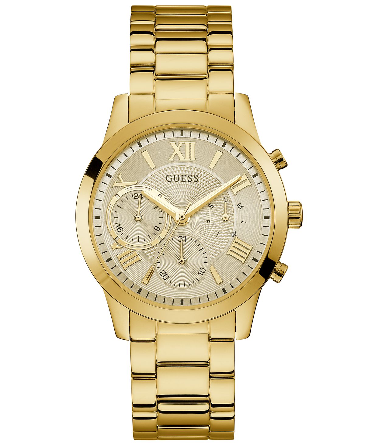 Часы-браслет из нержавеющей стали золотистого цвета, 40 мм GUESS, золотой