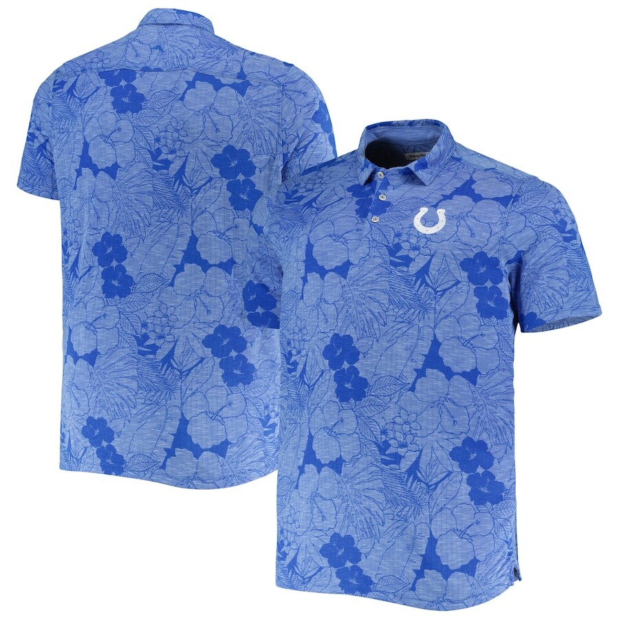 

Поло с коротким рукавом Tommy Bahama Indianapolis Colts, роял