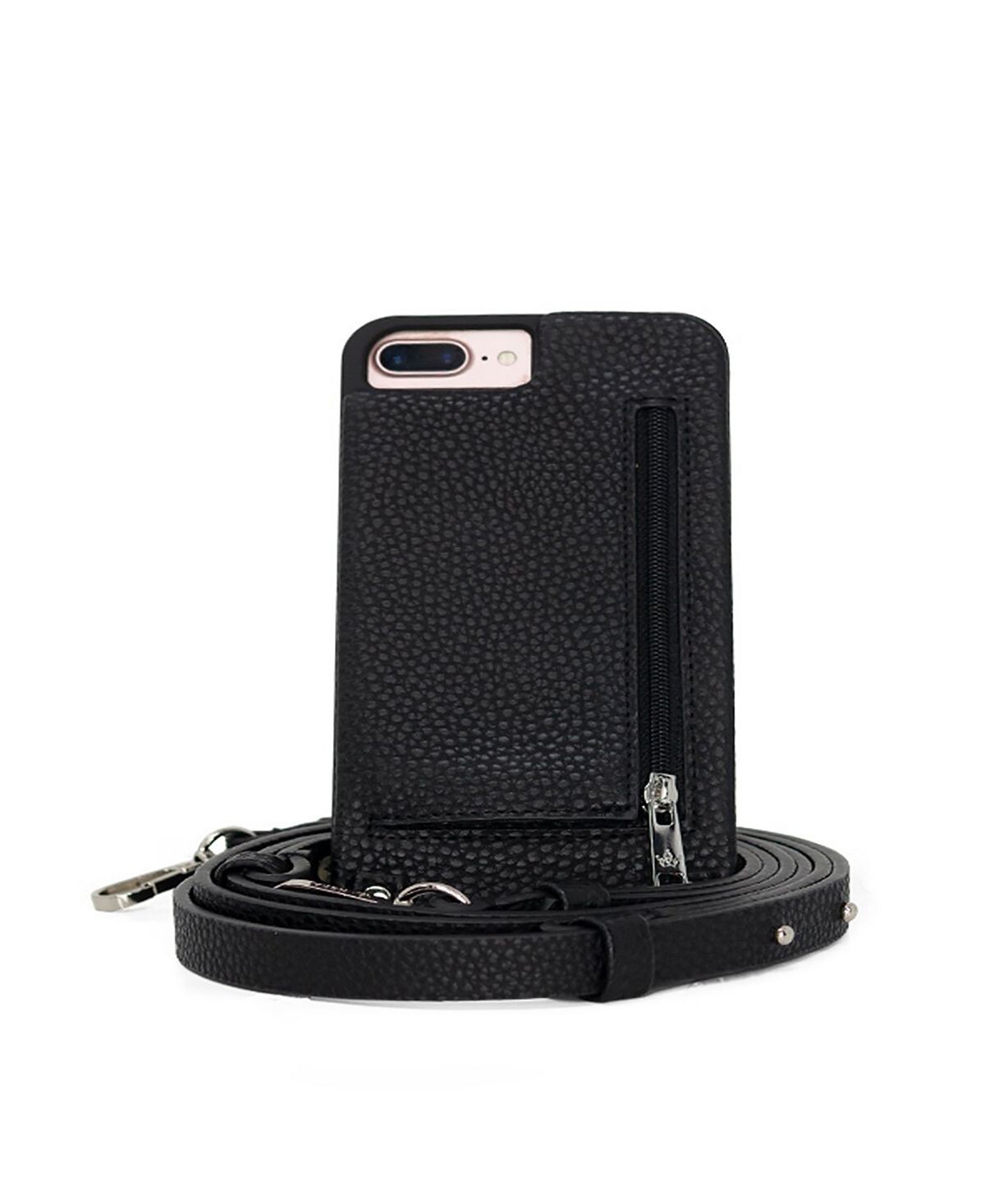 

Чехол через плечо для iPhone Plus с кошельком на ремешке Hera Cases, черный