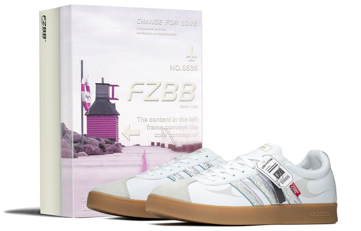 

Кроссовки adidas neo Vl Court Skateboarding Shoes Unisex Low-top Beige/Silver, бежевый