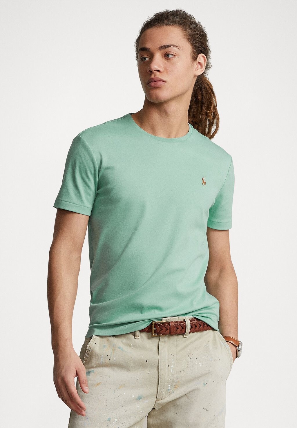 

Базовая футболка КОРОТКИЙ РУКАВ Polo Ralph Lauren, эссекский зеленый