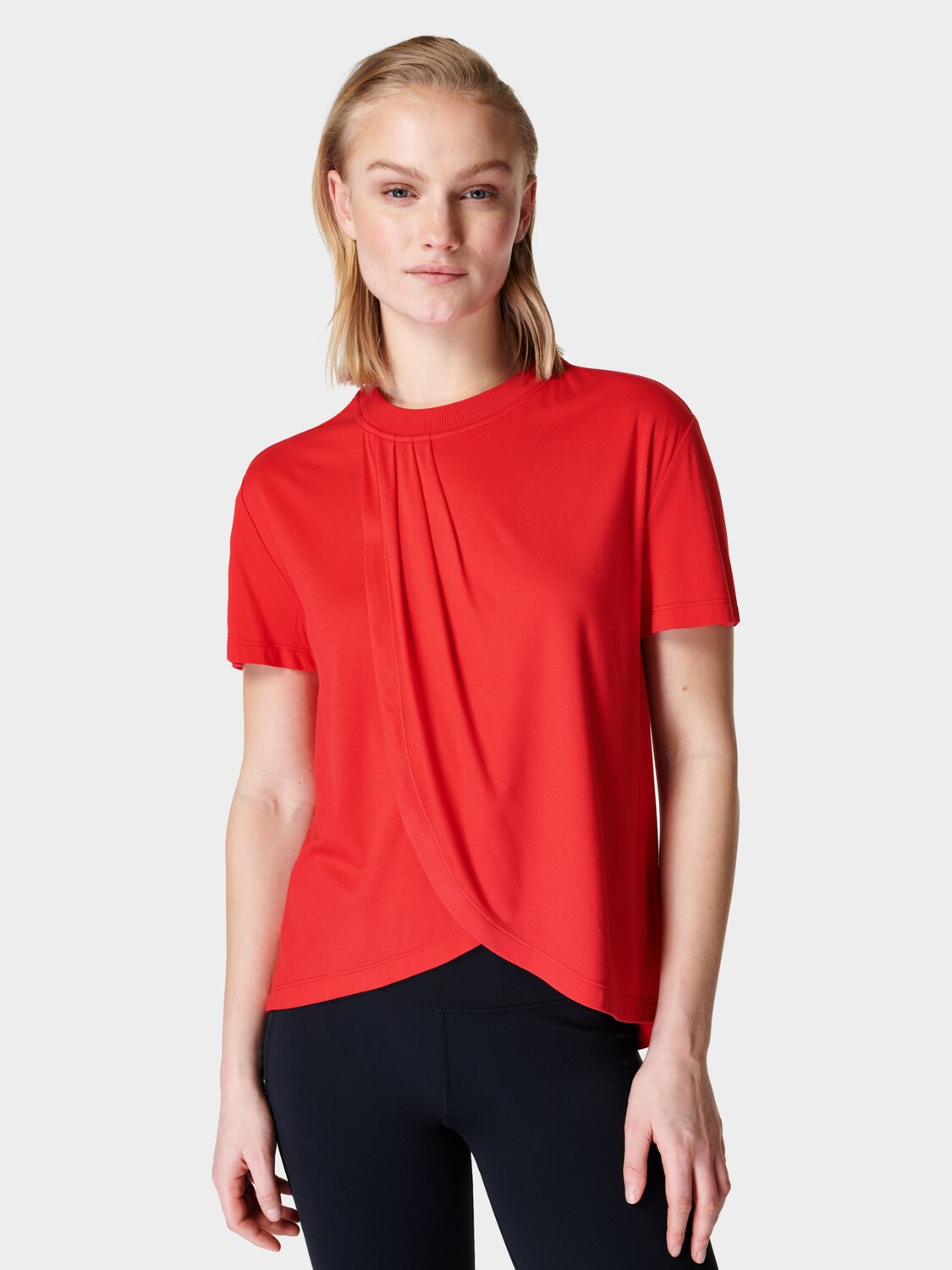 

Футболка с короткими рукавами Sweaty Betty Tori, красный тюльпан