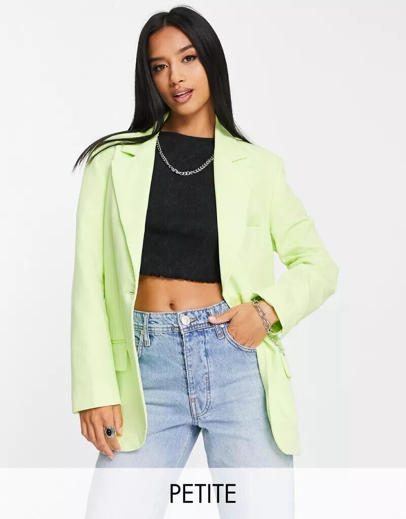 

Светлый блейзер оверсайз Bershka Petite