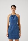 

Джинсовое платье ONLCLARA HALTERNECK DRESS Only Petite, синий