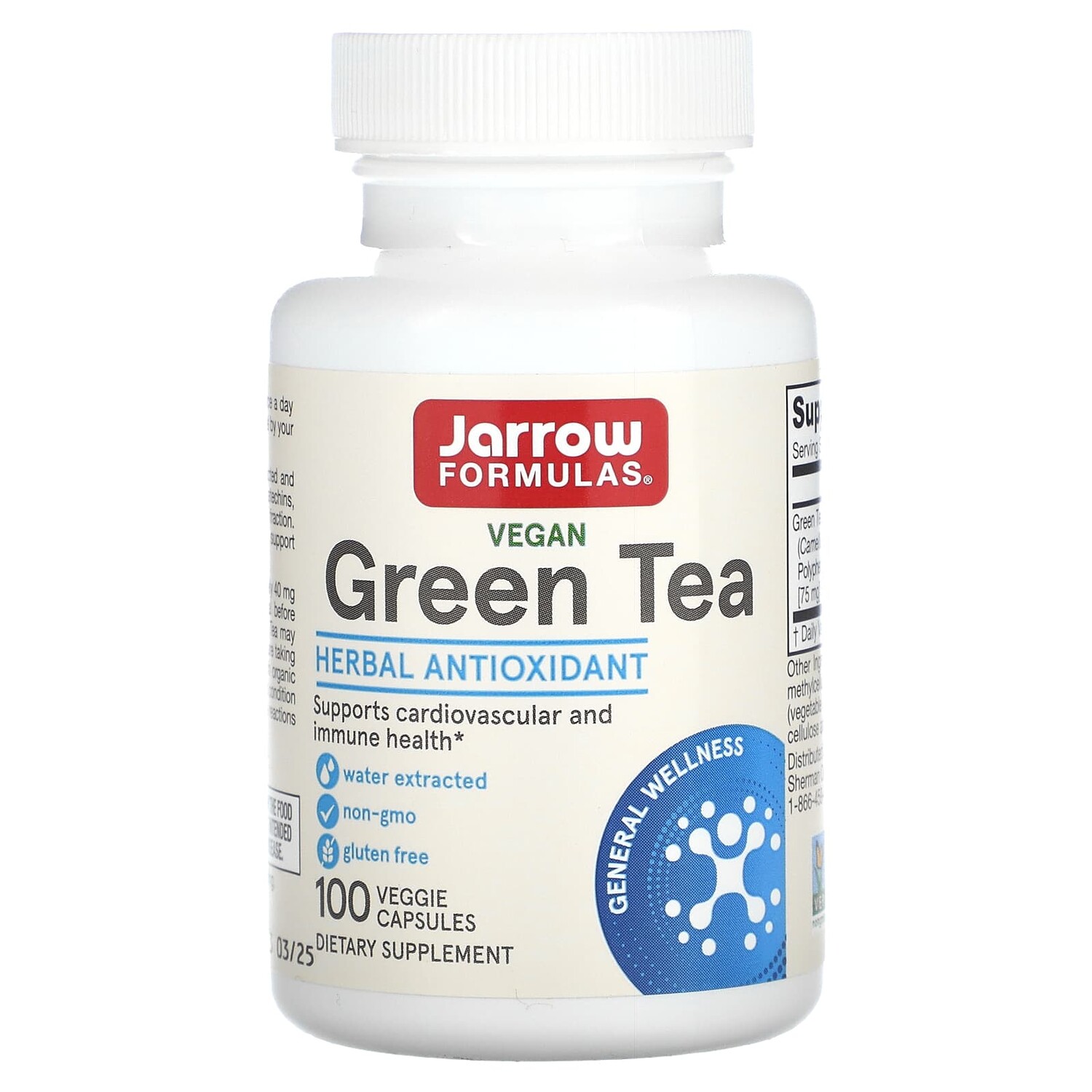 

Зеленый чай, 500 мг, 100 вегетарианских капсул, Jarrow Formulas