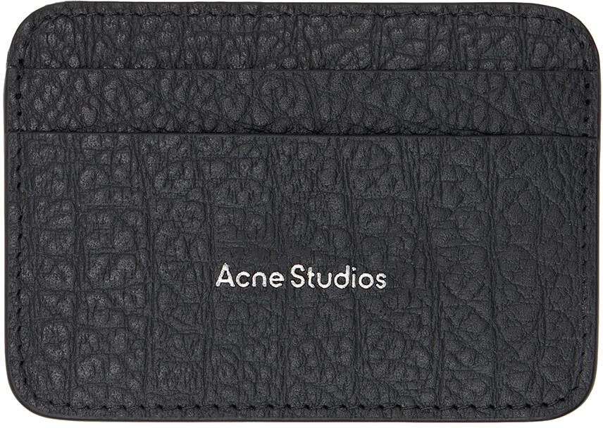 

Черная кожаная визитница Acne Studios