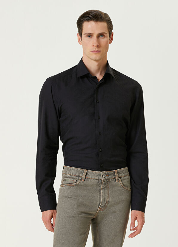 

Рубашка с этническим рисунком Etro, черный