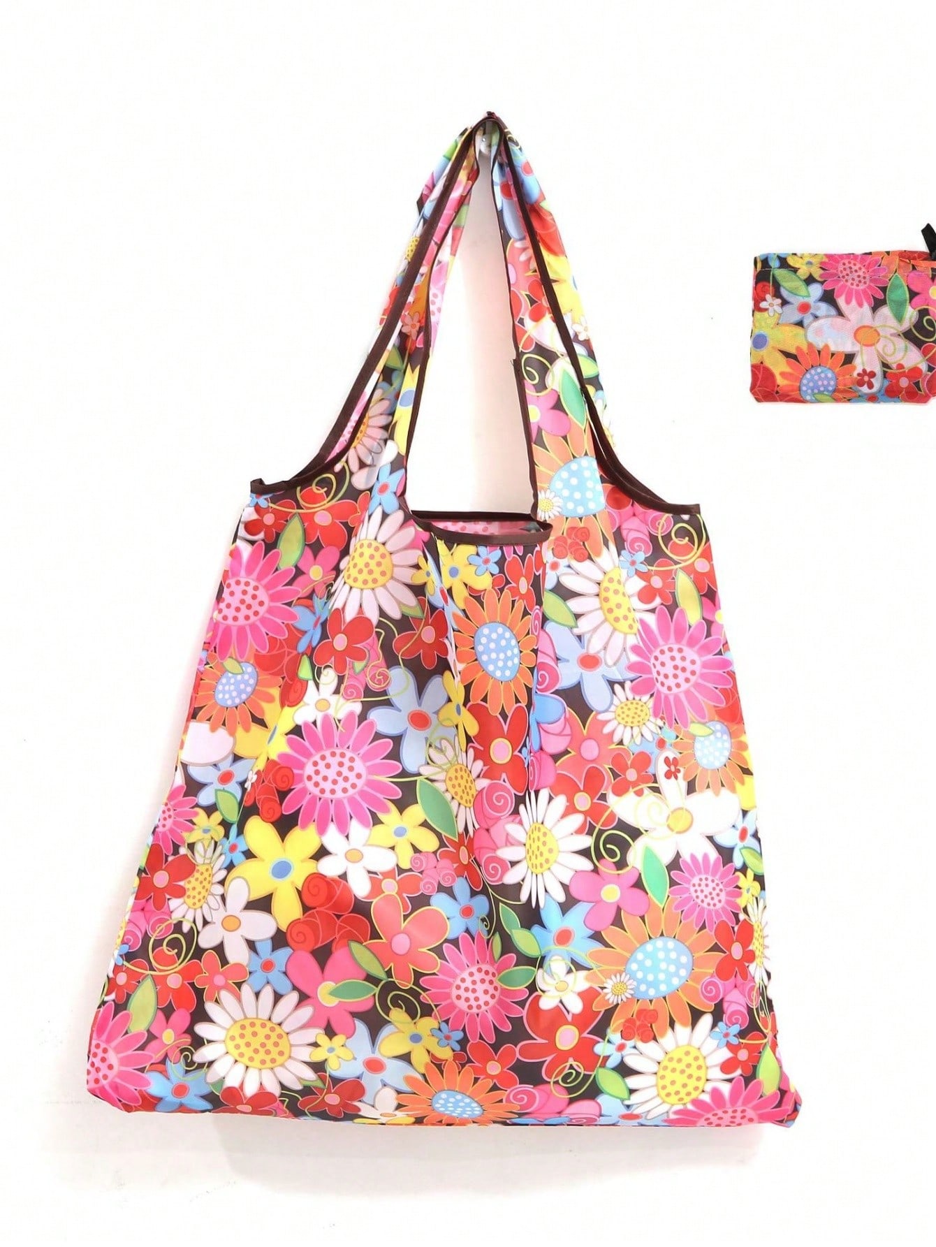 Портативная модная сумка для покупок с модным принтом большой вместимости, многоцветный