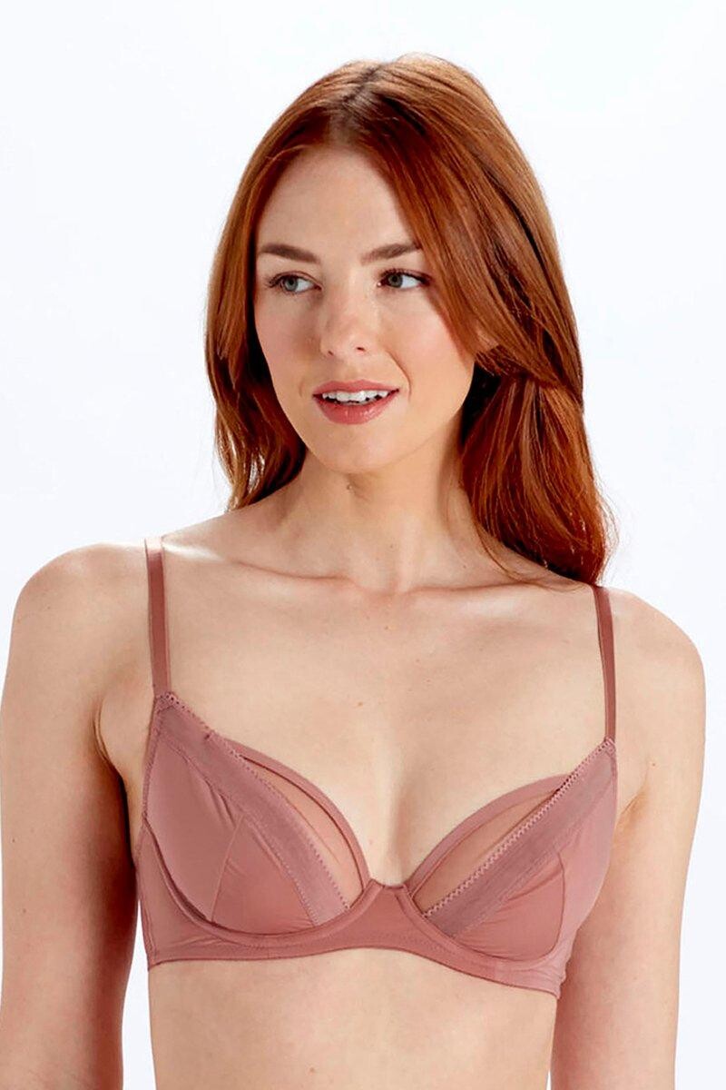 

Бюстгальтер с глубоким вырезом без подкладок Naturals Pretty Polly, розовый