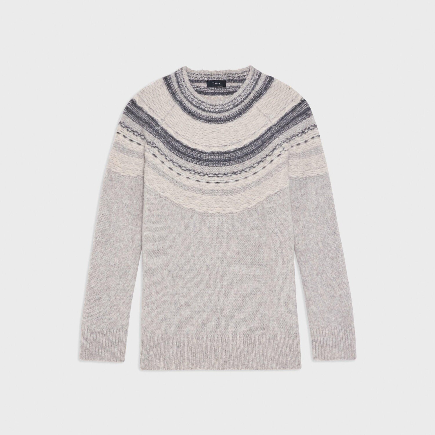 

Свитер Fair Isle из смесовой шерсти Theory