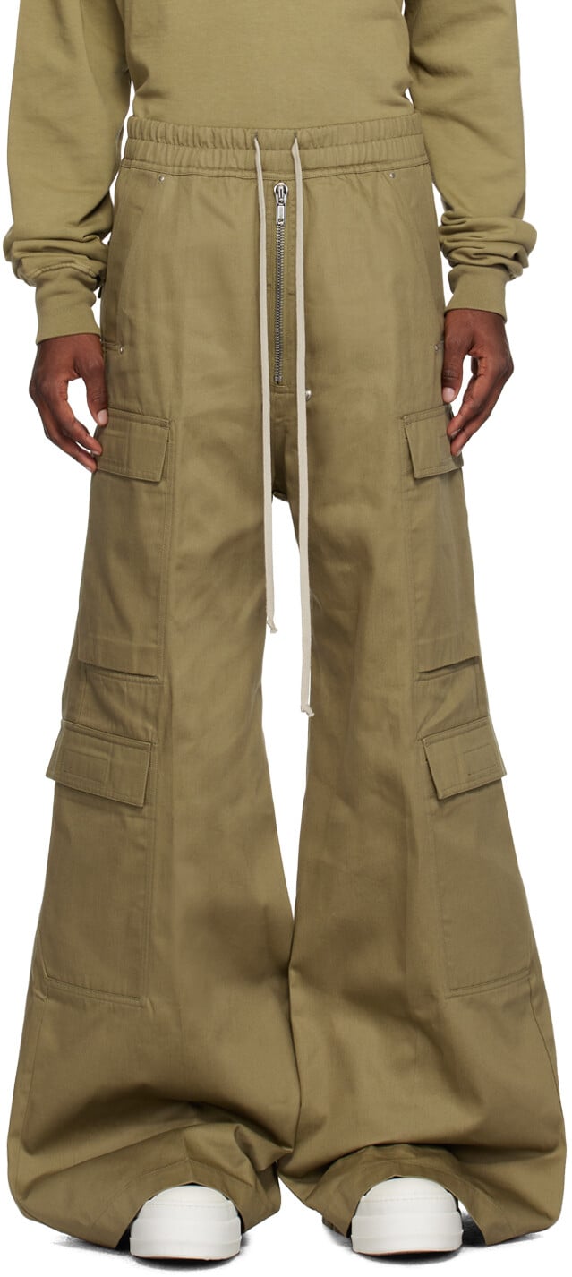 

Брюки карго цвета хаки Double Jumbo Belas Rick Owens DRKSHDW