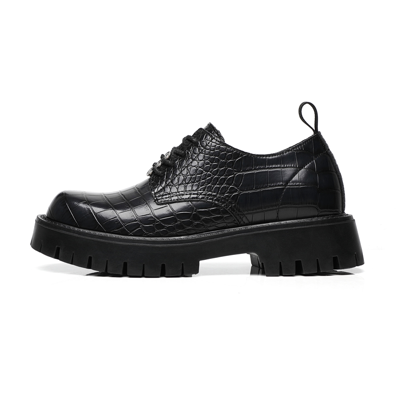 

Туфли мужские Men"s Casual Men Low-Top Kj, цвет KJ-182 black color, inner height increase by 8CM.