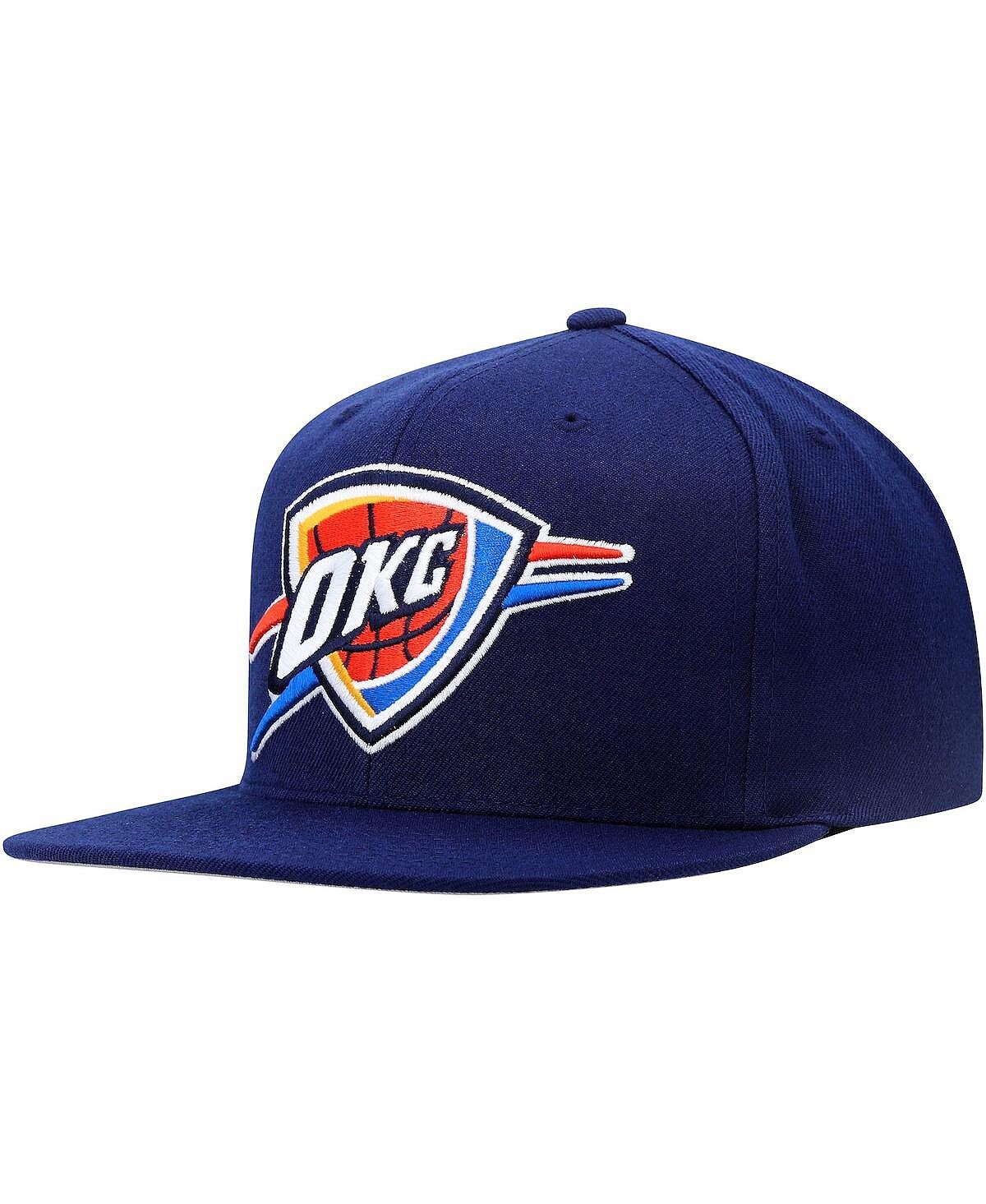 

Мужская темно-синяя кепка Oklahoma City Thunder Team Ground Snapback Mitchell & Ness
