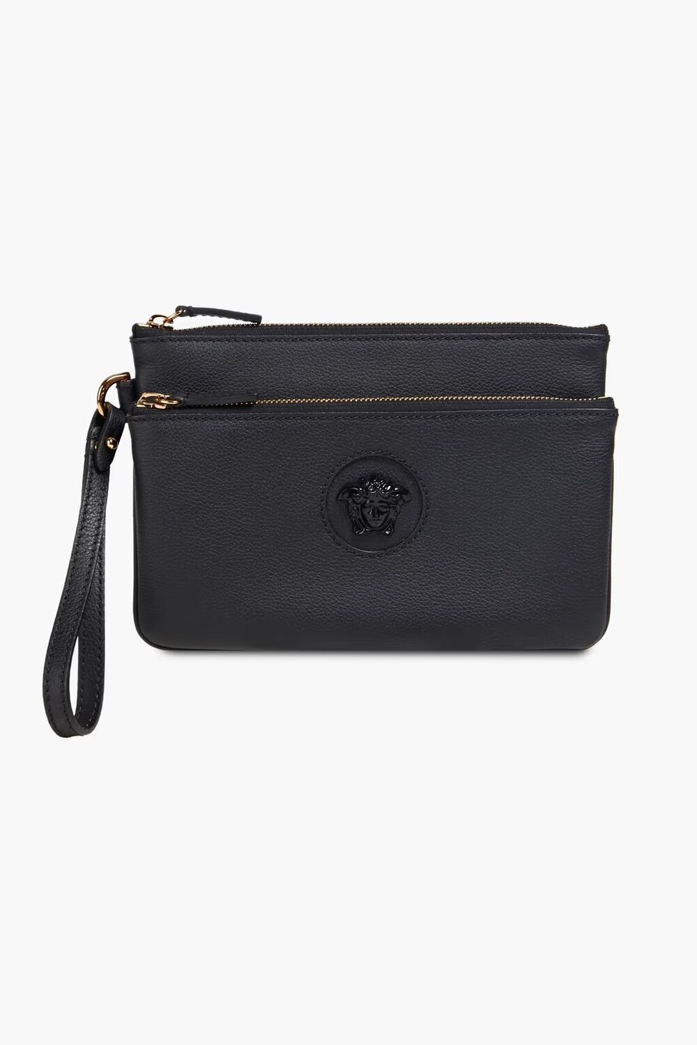 

Сумка Medusa из шагреневой кожи Versace, черный