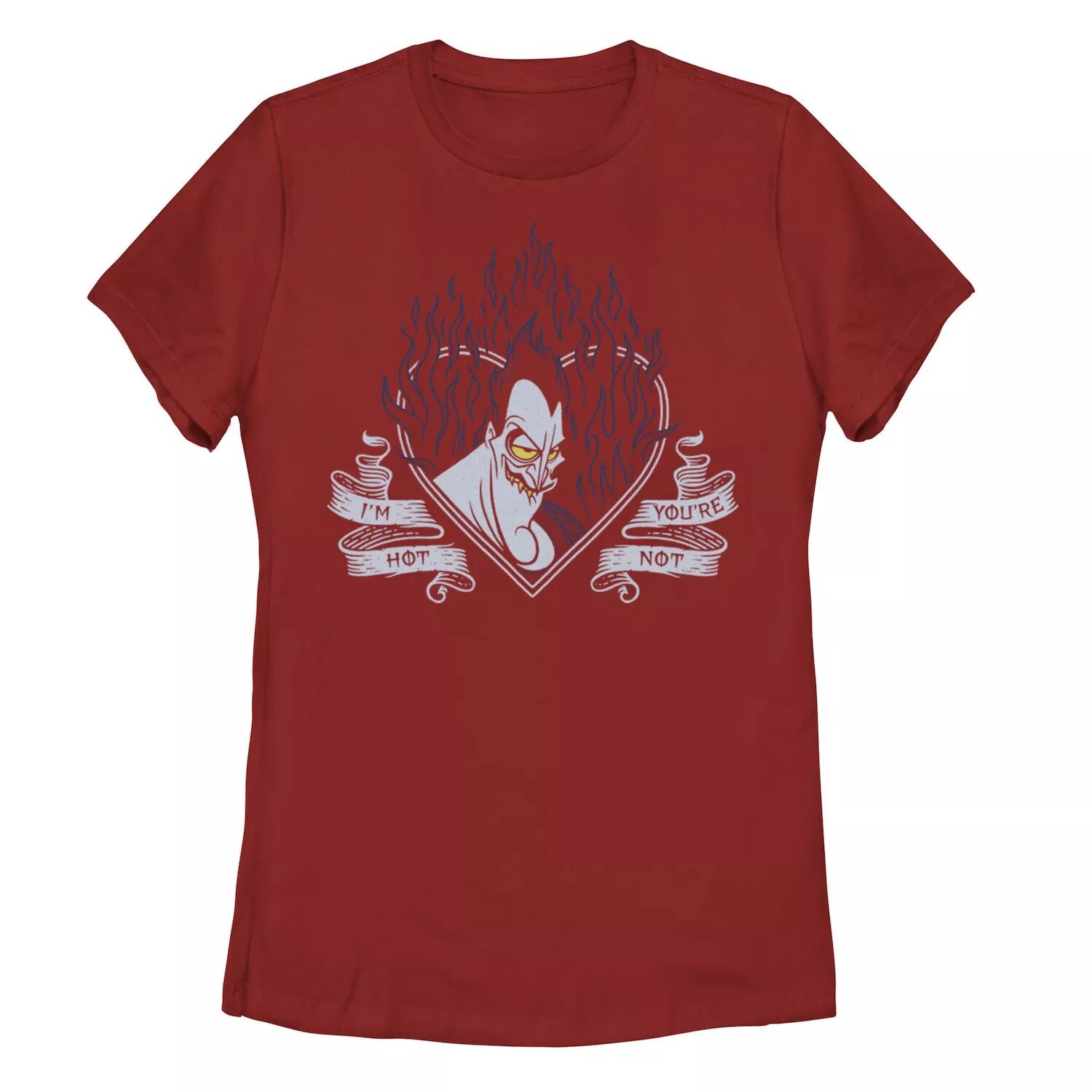 

Футболка Disney Villains для юниоров Hades Valentine's Hades с надписью "I'm Hot You're Not" Licensed Character