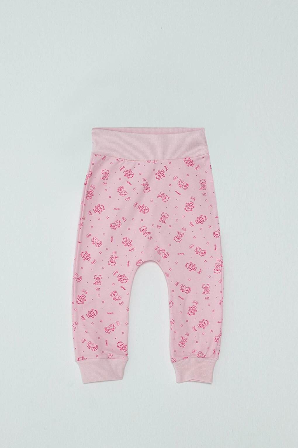 цена Спортивные штаны для маленьких девочек с животным рисунком JackandRoy, розовый