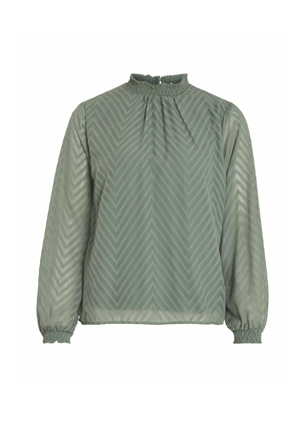 

Блуза LANGEN ÄRMELN HIGH NECK VILA, цвет Mottled Green