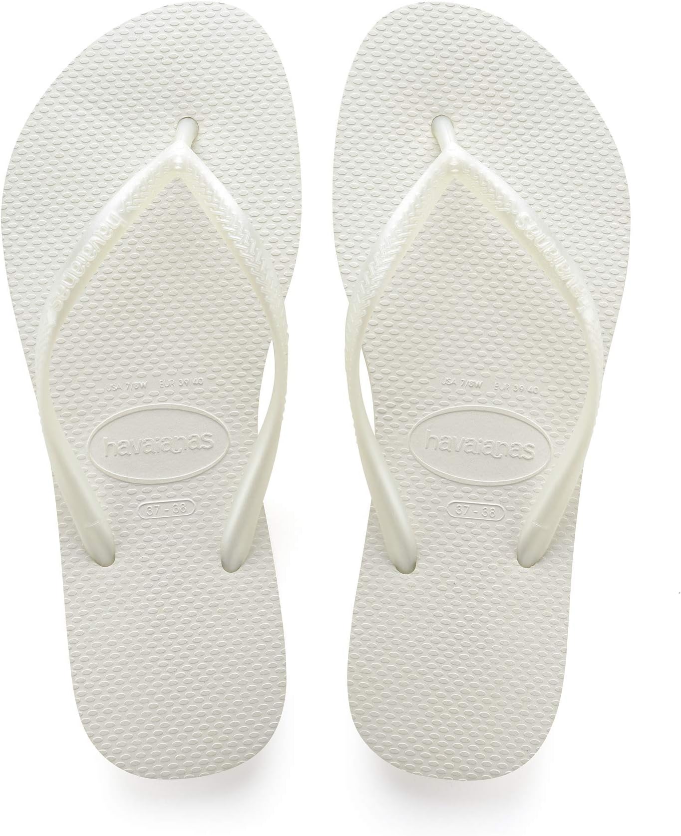 Шлепанцы Slim Flip Flop Sandal Havaianas, белый шлепанцы havaianas flip flop slim logo metallic цвет black