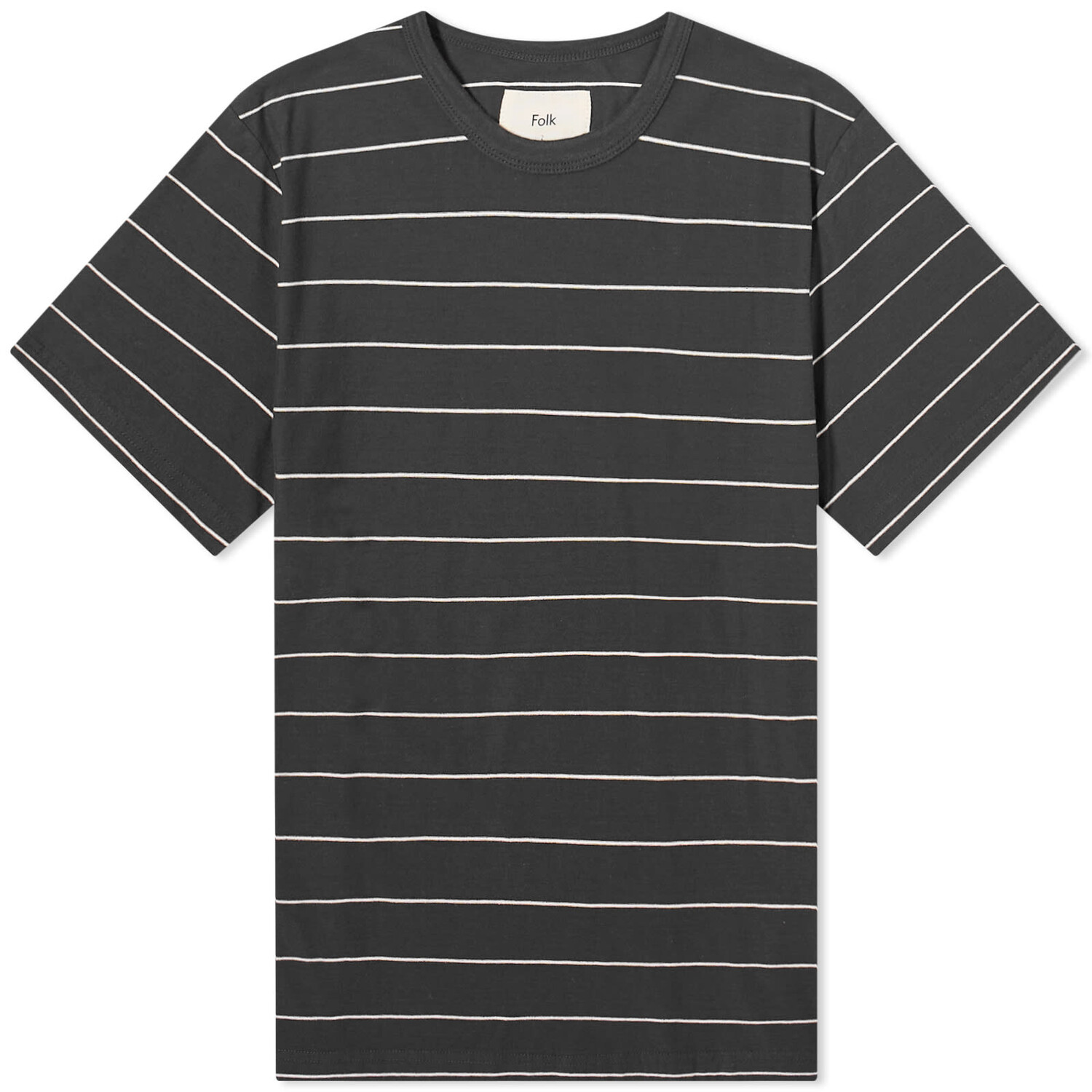 

Футболка Folk Microstripe, цвет Soft Black