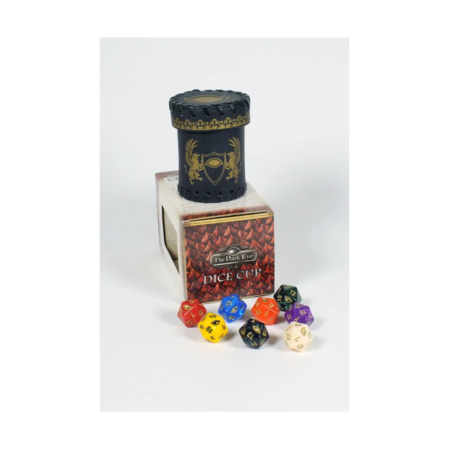 

Кубок для игры в кости с 8 d20, Dark Eye (Ulisses Spiele)