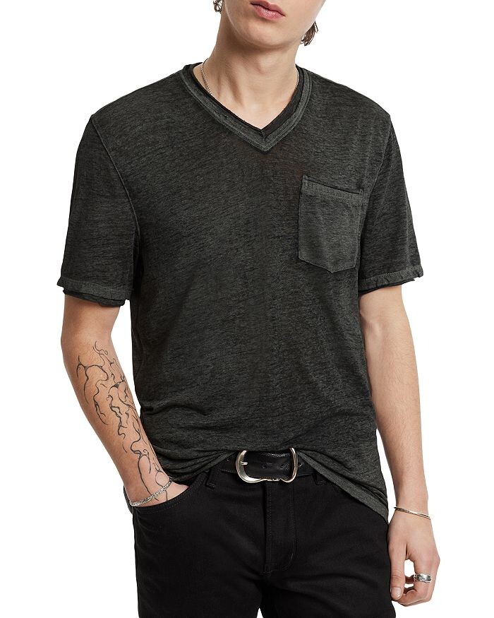 

Футболка Davis Burnout с V-образным вырезом John Varvatos