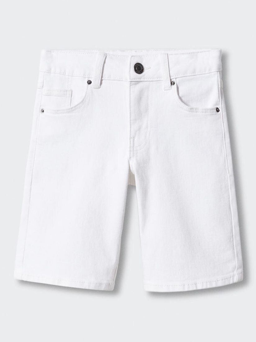

Детские джинсовые шорты John Cotton Mango, белый