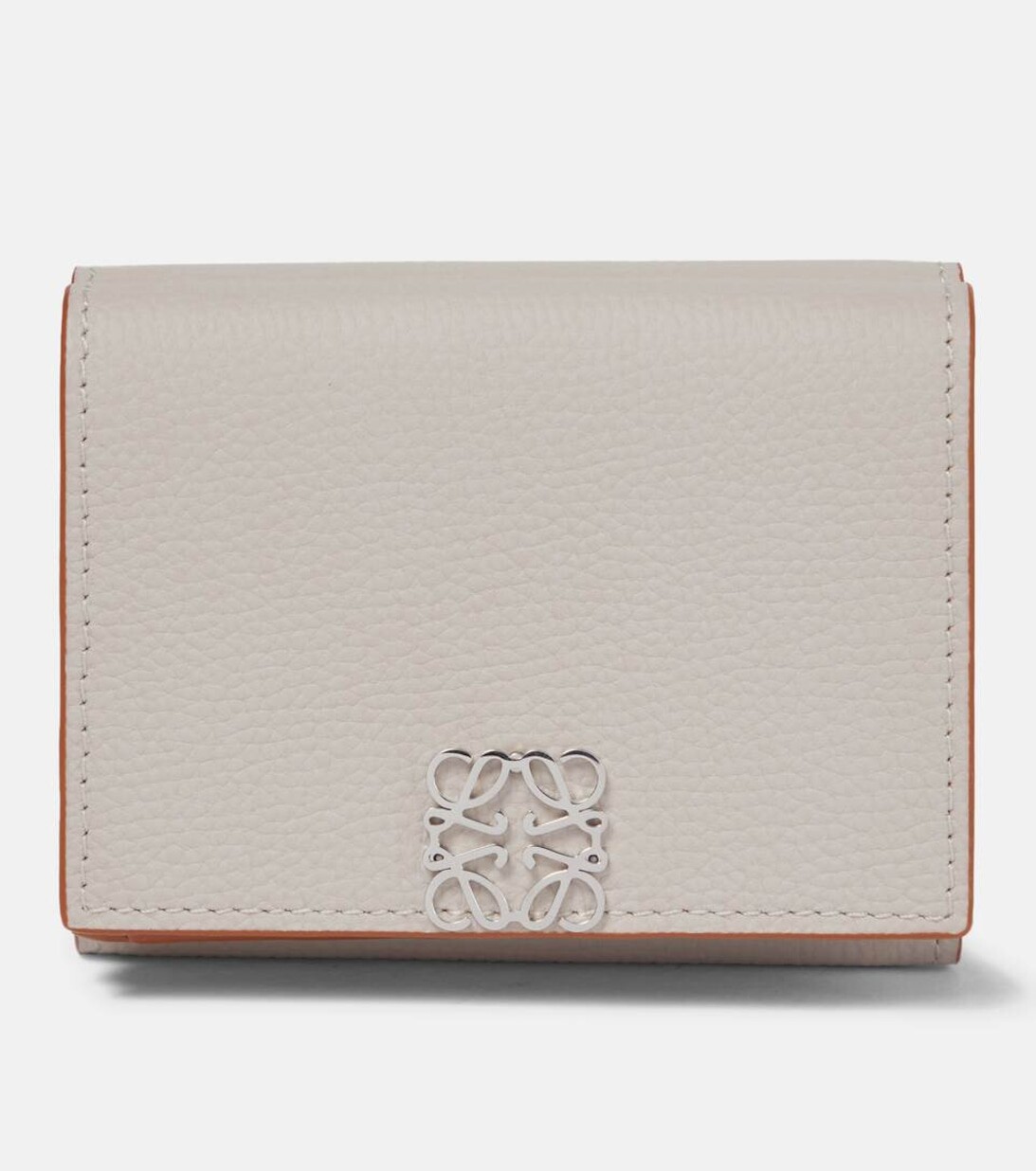 

Кожаный кошелек Anagram тройного сложения Loewe, белый