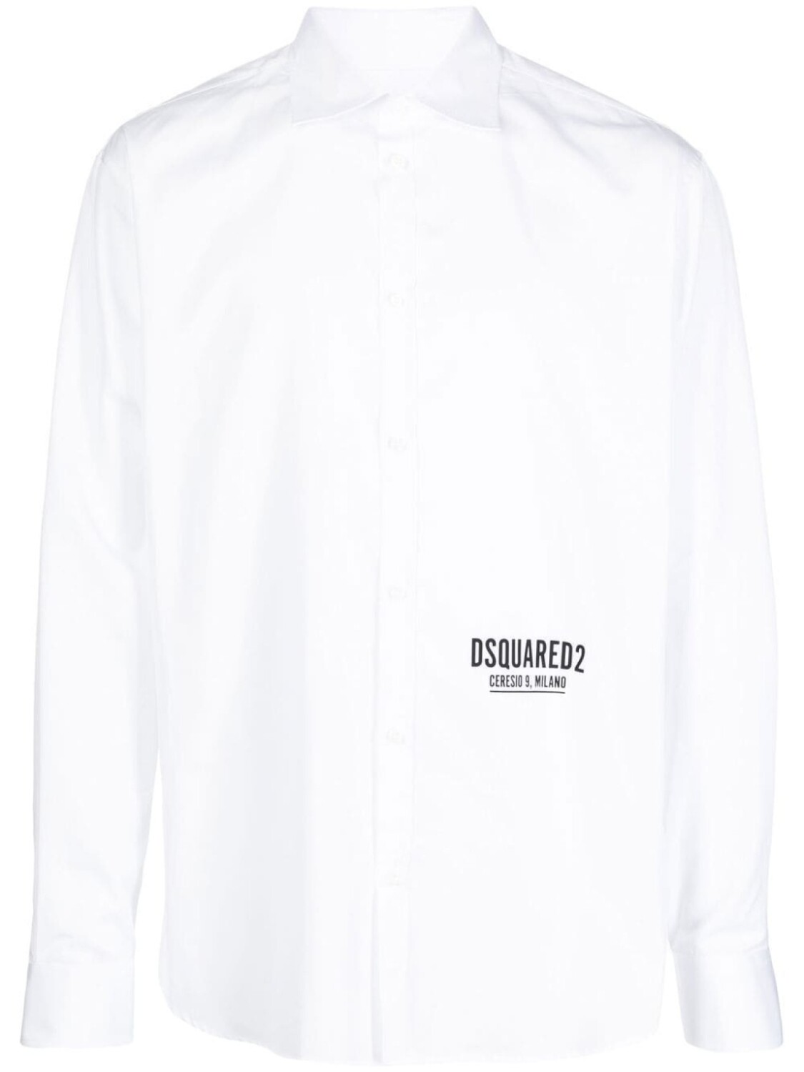 

Dsquared2 рубашка с длинными рукавами и логотипом, белый